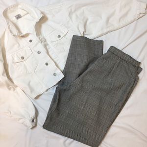 Vintage Black & White High Waisted Pants